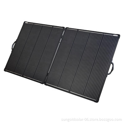 Lightweight Portable Solar Suitcase Kit - Custom 100W to 300W Folding Solar Panels for Battery Power Station